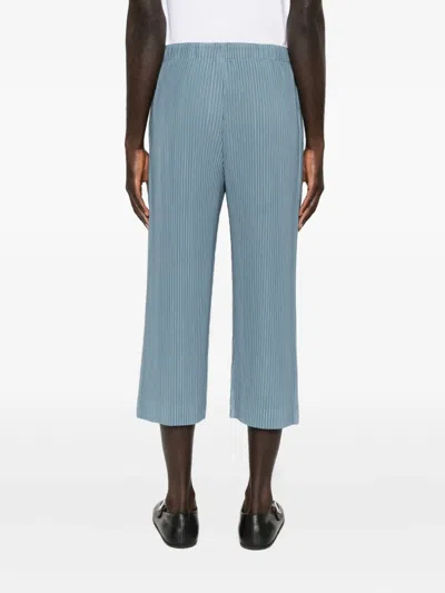 Issey Miyake Blue Compleat Trousers In Blue