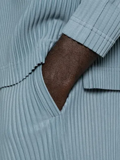 Issey Miyake Blue Compleat Trousers In Blue