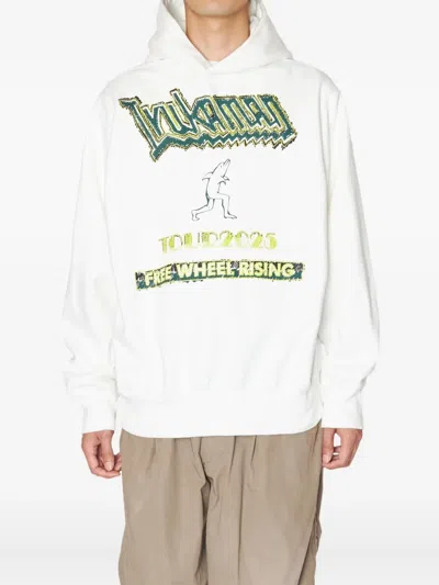 Kolor Graphic-print Hoodie In White