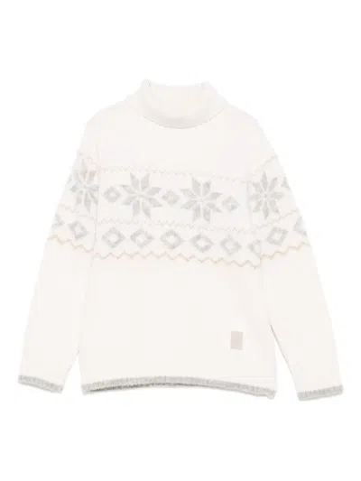 雪花图案毛衣