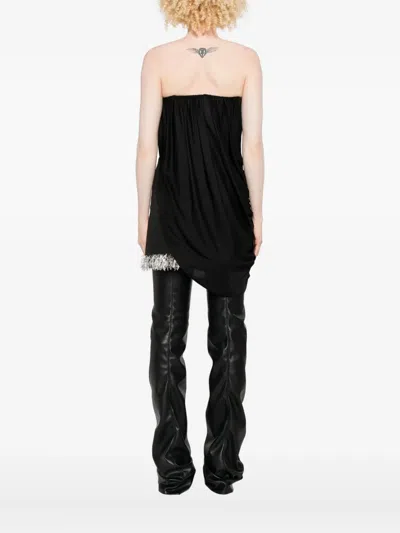 Giuseppe Di Morabito Draped Strapless Top In Black