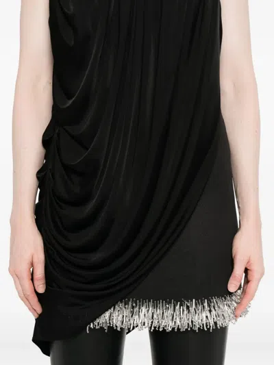 Giuseppe Di Morabito Draped Strapless Top In Black
