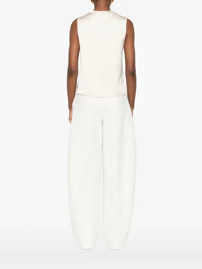 扣环细节无袖上衣