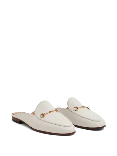 Sam Edelman Linnie Bit Flat Mules In White