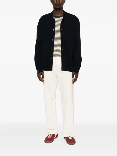 Samsoe & Samsoe Buttoned Collar Cardigan In Black