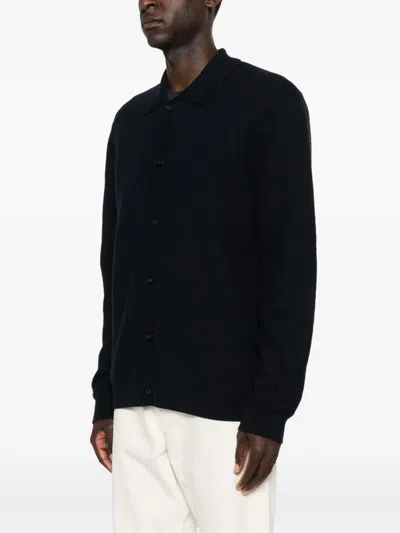 Samsoe & Samsoe Buttoned Collar Cardigan In Black