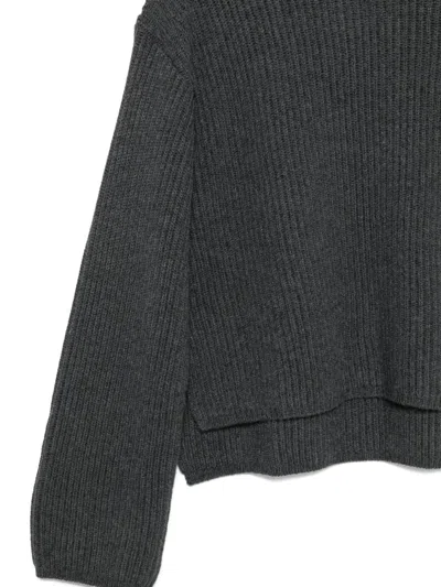 Joseph Ribbed Sweater In Gray