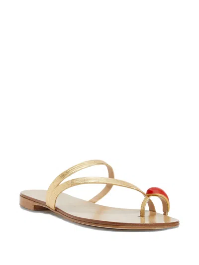 Giuseppe Zanotti Febe Leather Toe-ring Sandals In Multi