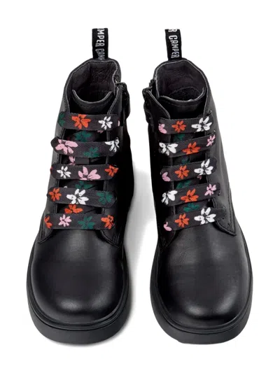 NORTE 花卉蕾丝及踝靴