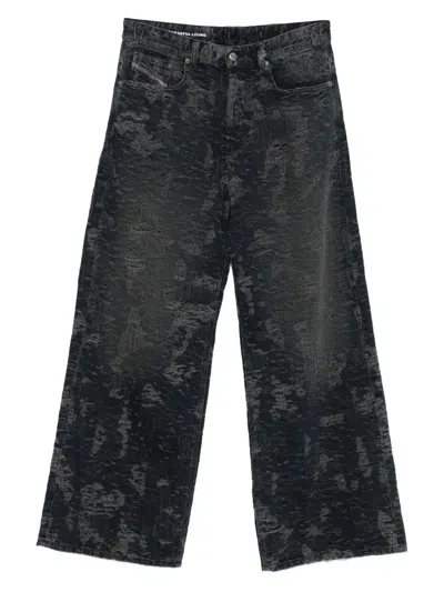Diesel Vintage Inspired D-sire Denim Trousers In Black