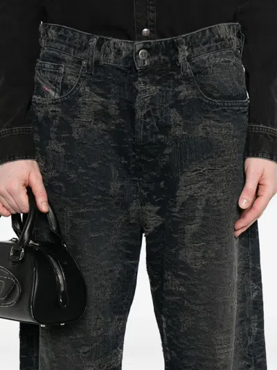 Diesel Vintage Inspired D-sire Denim Trousers In Black