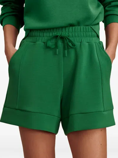 Varley Drawstring Panelled Shorts In Green