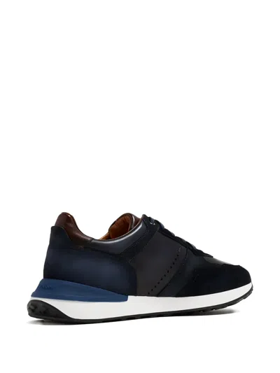 Magnanni Xl Grafton 3 Runner Sneakers In Navy