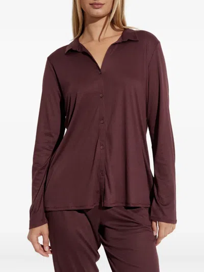 长袖扣角领衬衫