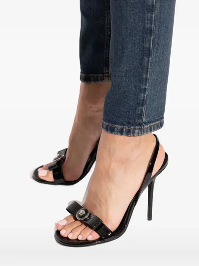 美杜莎蝴蝶结裹踝凉鞋