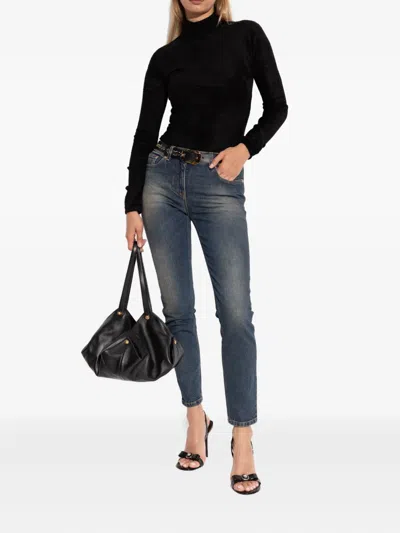 美杜莎蝴蝶结裹踝凉鞋