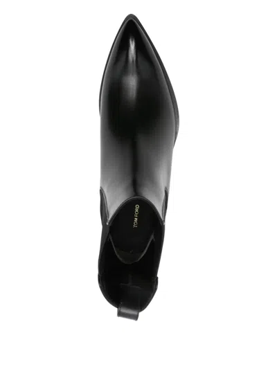 Tom Ford Chelsea Boots In Burnished Leather In Black