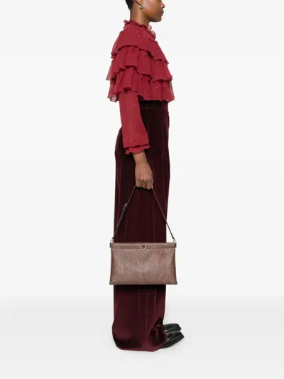 Etro Arnica Mini Shoulder Bag With Paisley Print In Multi