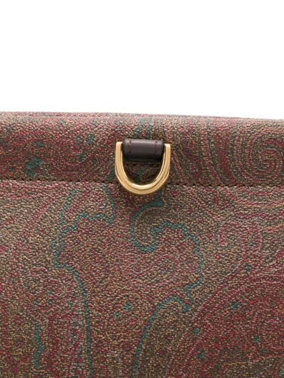 Etro Arnica Mini Shoulder Bag With Paisley Print In Multi