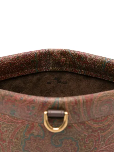 Etro Arnica Mini Shoulder Bag With Paisley Print In Multi