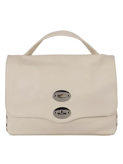 Zanellato Daily Baby Postina Leather Cross-body Bag In White