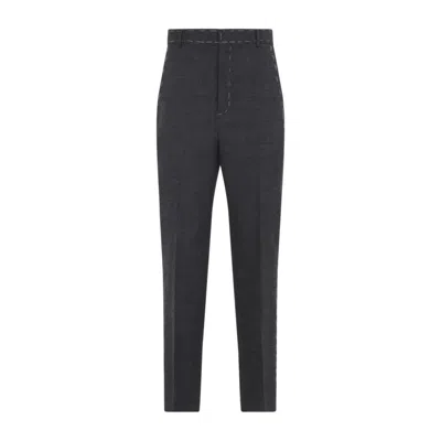 Moschino Tailored Grey Trousers With High Waist In Grey