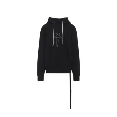 Rick Owens Drkshdw Oversized Hoodie In Black
