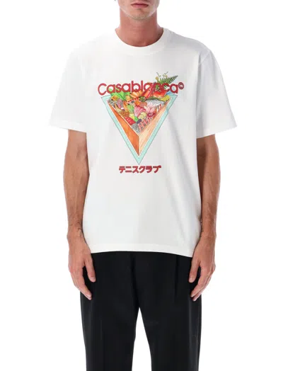 Casablanca Tennis Club Icon T-shirt In White