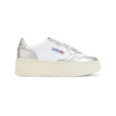 Autry Low Top Platform Sneaker In White