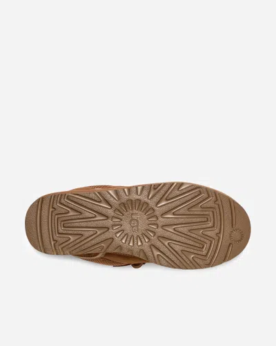 Ugg Low-profile Brown Sneakers With Suede And Nylon Upper