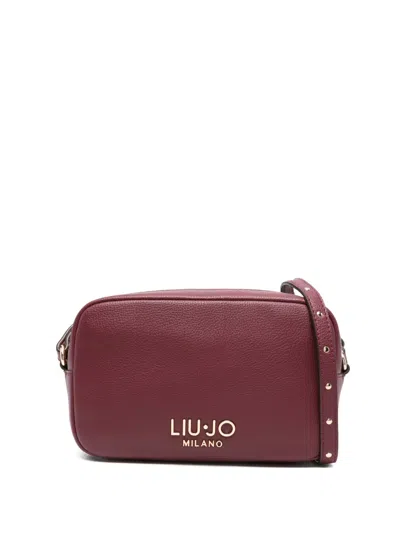 Liu •jo Small Logo Camera Bag With Adjustable Strap In Red