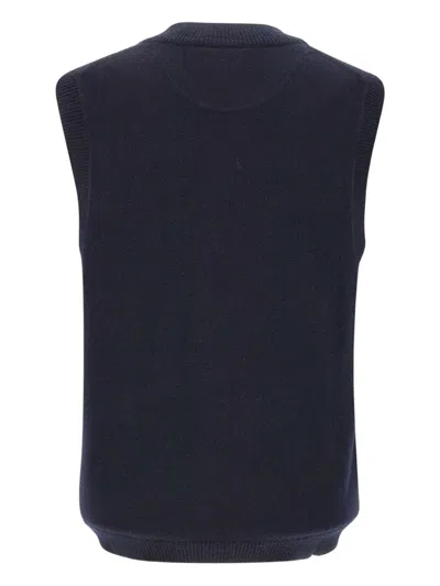 V领LOGO刺绣马甲