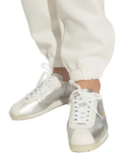 Lacoste Leather Lace-up Sneakers In Gray