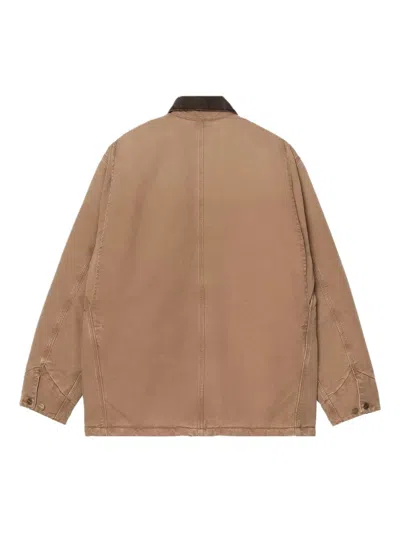 Carhartt Work In Progress Michigan Canvas Coat In Green