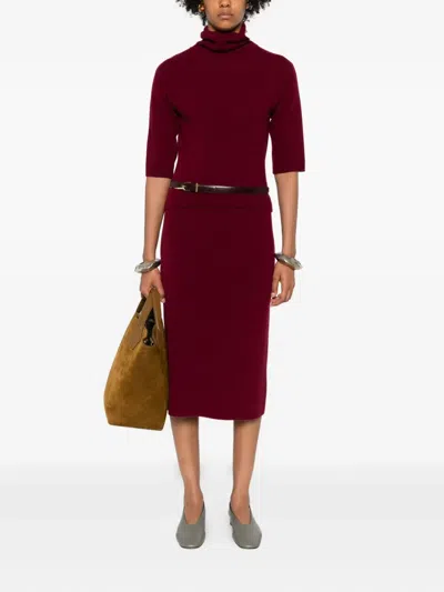 Daniele Fiesoli Turtleneck Sweater In Red