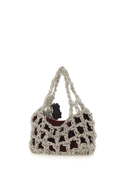 Twenty Four Haitch Shoulder Bag Twenty Fourhaitch Woman Color Plum In Burgundy