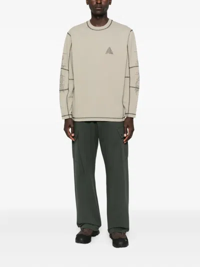 Roa Neolith Stitch Organic Long Sleeve Clothing In Neutral