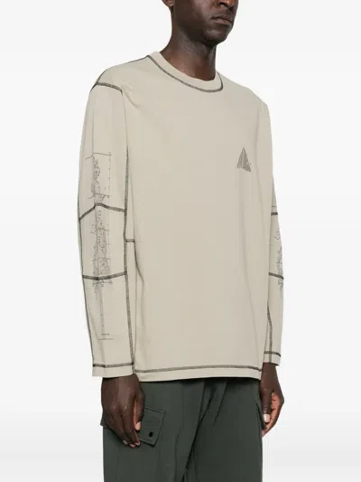 Roa Neolith Stitch Organic Long Sleeve Clothing In Neutral