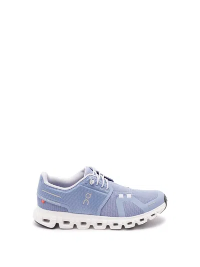 On Low Top Sneakers With Mesh Upper And Rubber Outsole In Blue