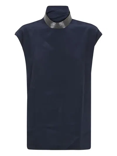 Brunello Cucinelli Blouse In Blue