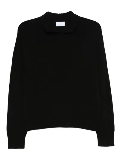 Malo Turtle-neck Sweater In Black