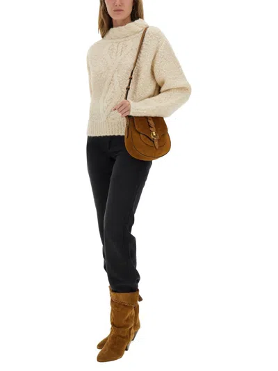 Isabel Marant 'romane' 'ecru' Alpaca Blend Sweater In Sand