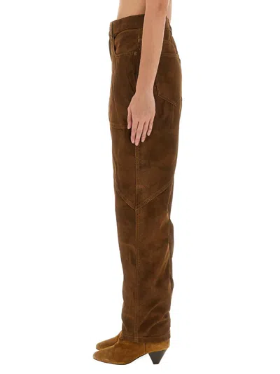 Isabel Marant Étoile Pants "kelvina" In Brown