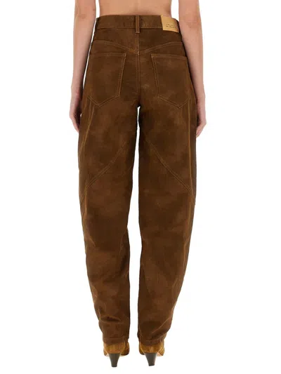 Isabel Marant Étoile Pants "kelvina" In Brown