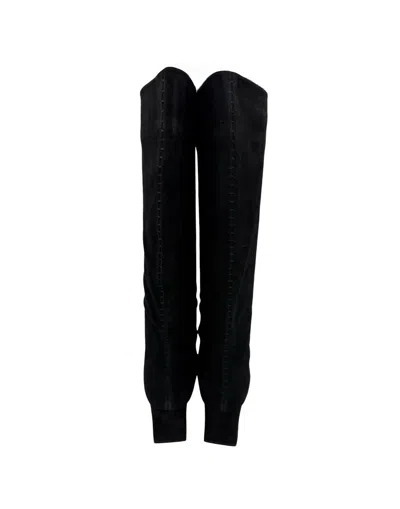 Rag & Bone Mid-calf Black Leather Astor Boot With Subtle Stitching In Black