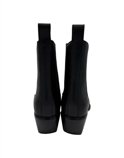 Rag & Bone Smooth Leather Chelsea Boot With Pointed Toe In Black