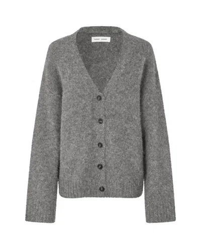 Samsoe & Samsoe Cardigan Sajeanne 15425 Iron Gate In Gray