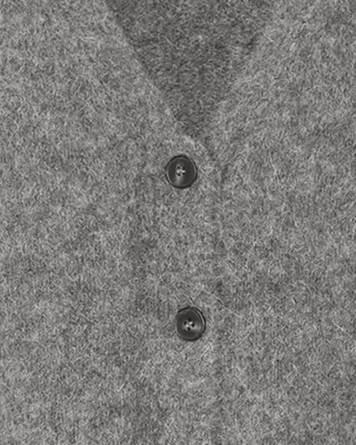 Samsoe & Samsoe Cardigan Sajeanne 15425 Iron Gate In Gray