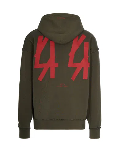 44 Label Group Faded Green Hoodie In Green