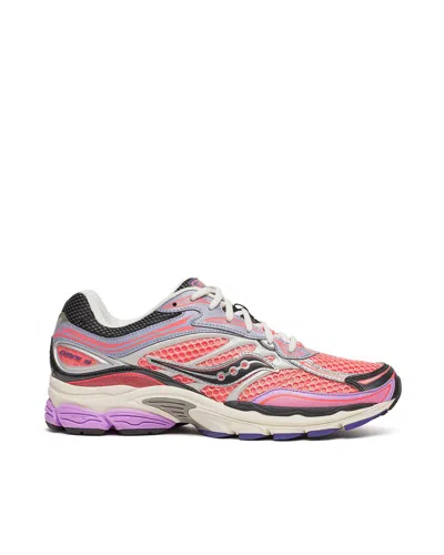 Saucony Mens Progrid Omni 9 Woven Trainers Pink Purple In Multi